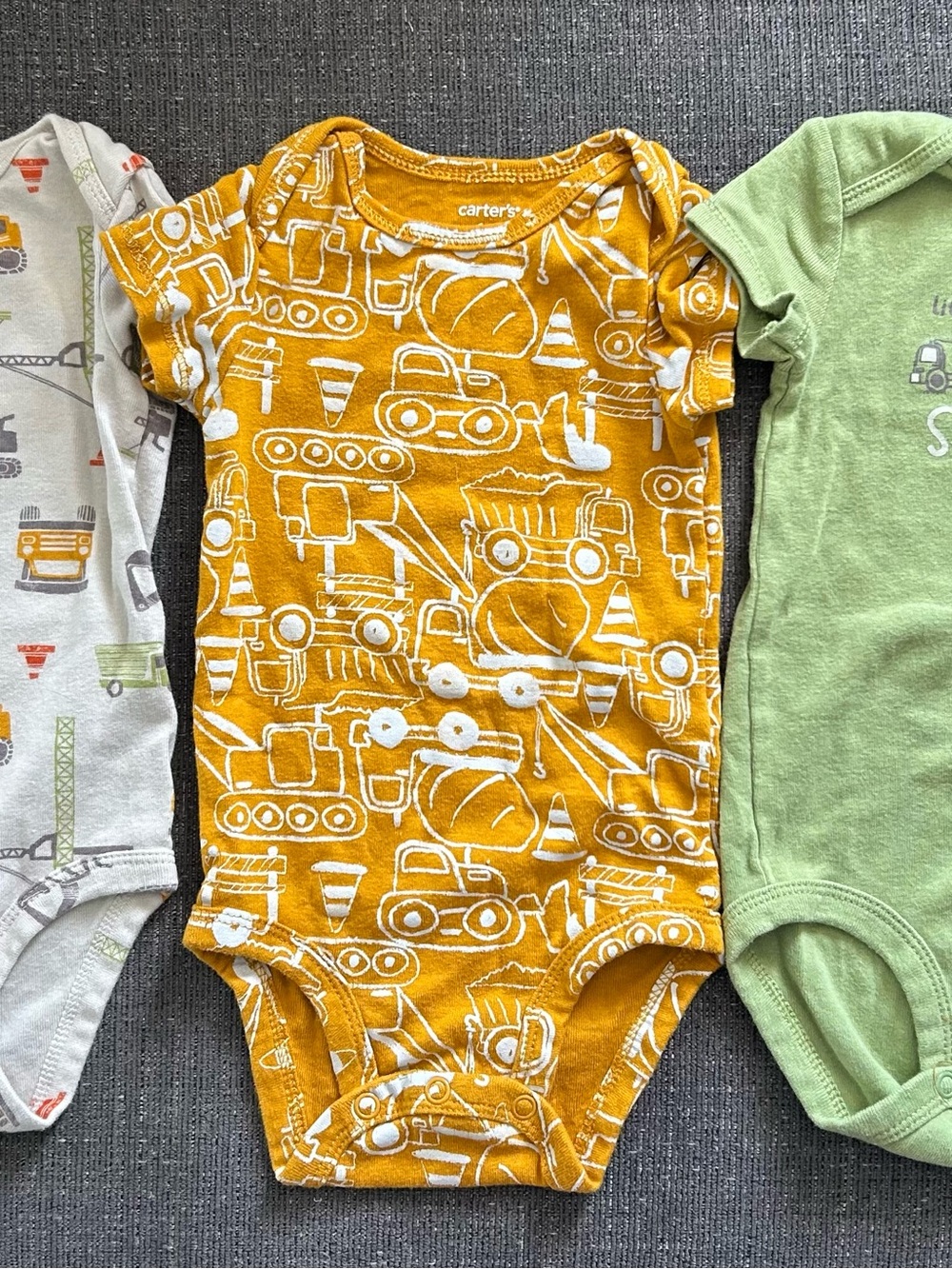 5/$25 Carter's Construction Print One-Piece Bodysuits size 3-6M
